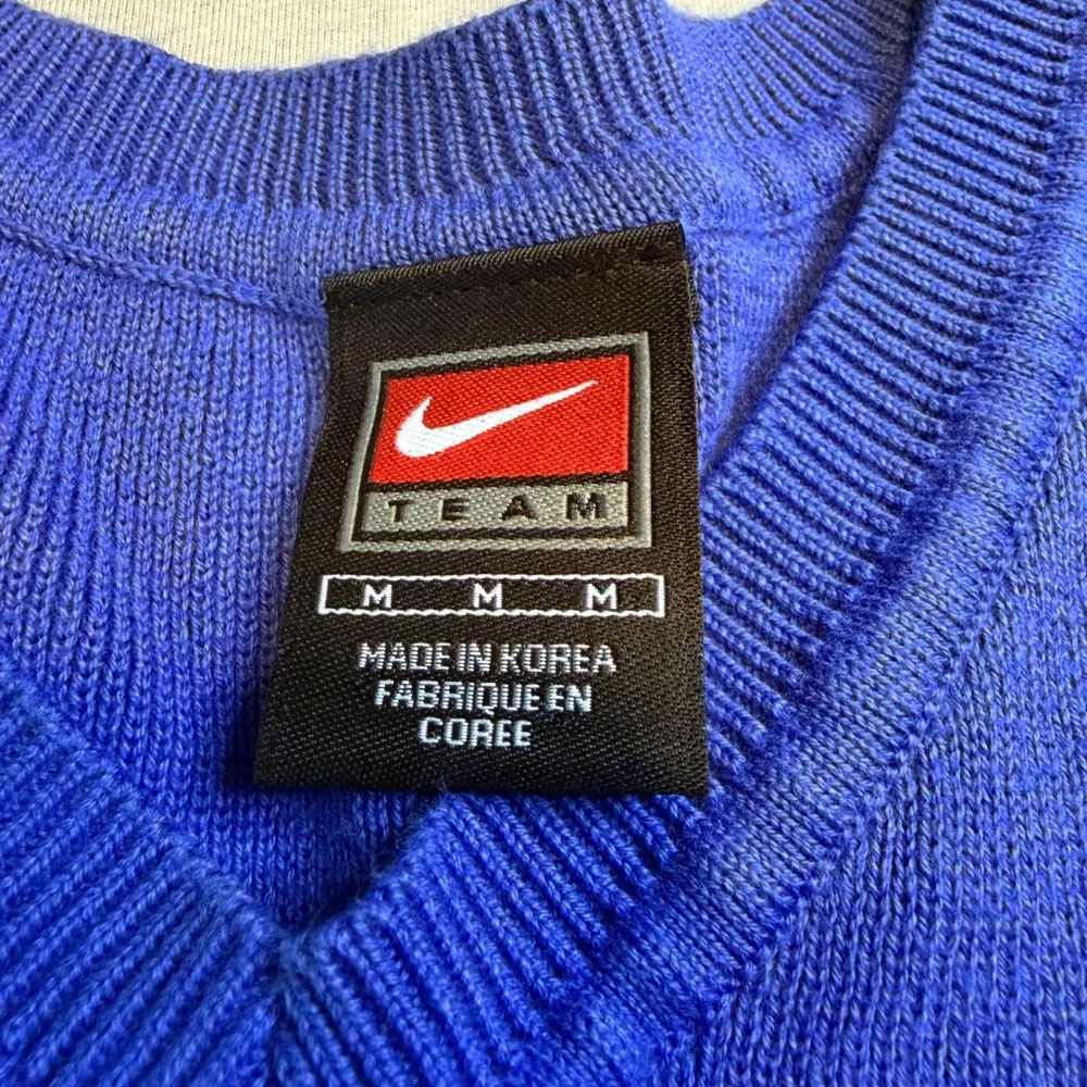 Nike Team Kentucky Wildcats Sweater Vest Mens Medium Blue V-Neck Cotton Vintage